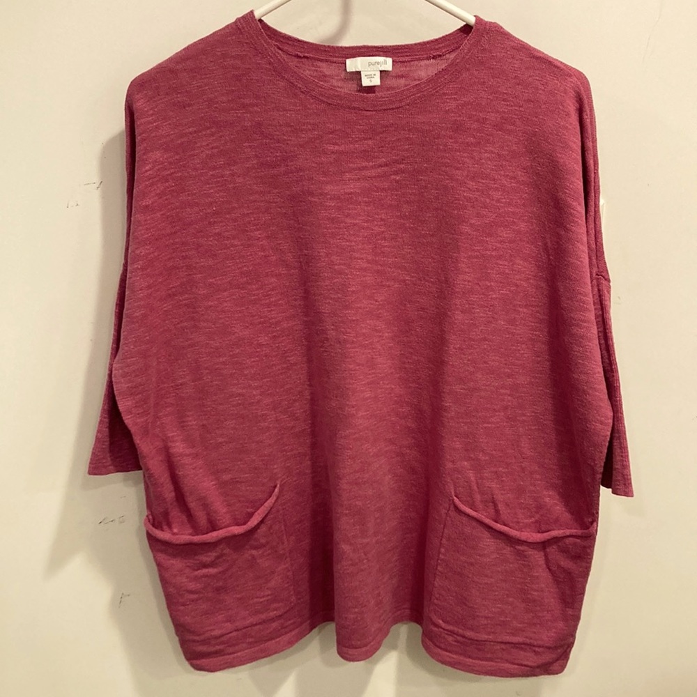 Pure Jill (JJill) boxy drop shoulder sweater